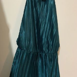 Emerald Green long Dress with slit